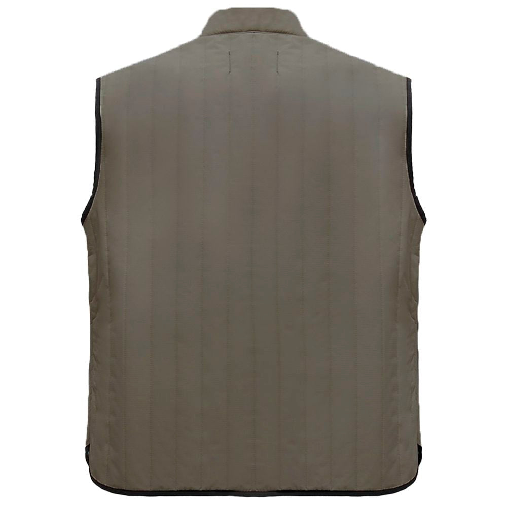 Refrigiwear Green Polyester Men Vest Refrigiwear