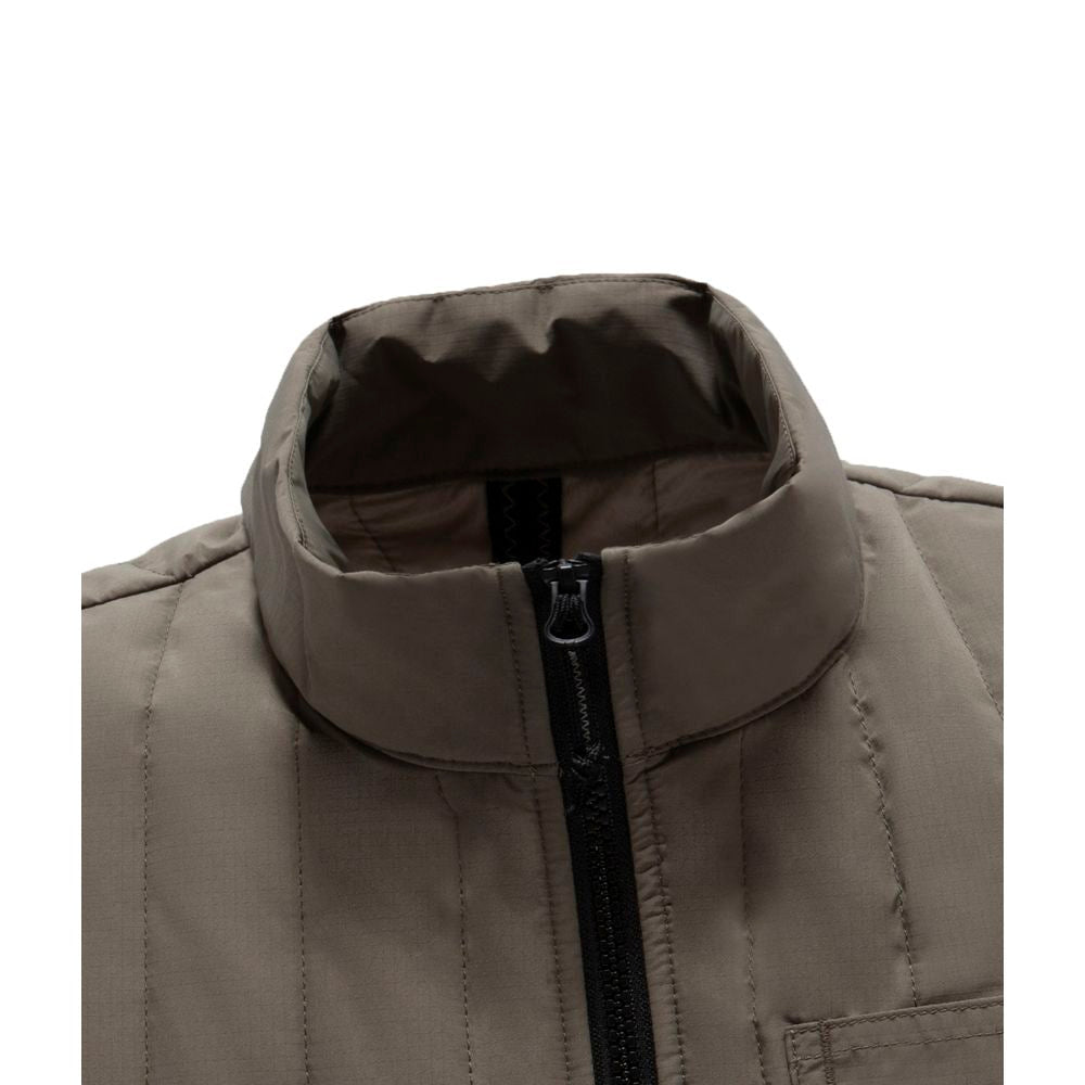 Refrigiwear Green Polyester Men Vest Refrigiwear
