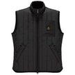 Refrigiwear Black Polyester Men's Quilted Vest Refrigiwear