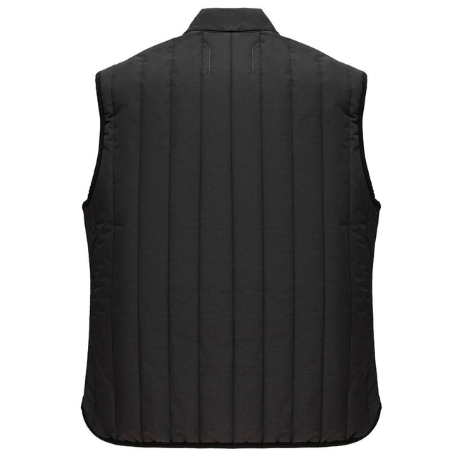 Refrigiwear Black Polyester Men's Quilted Vest Refrigiwear
