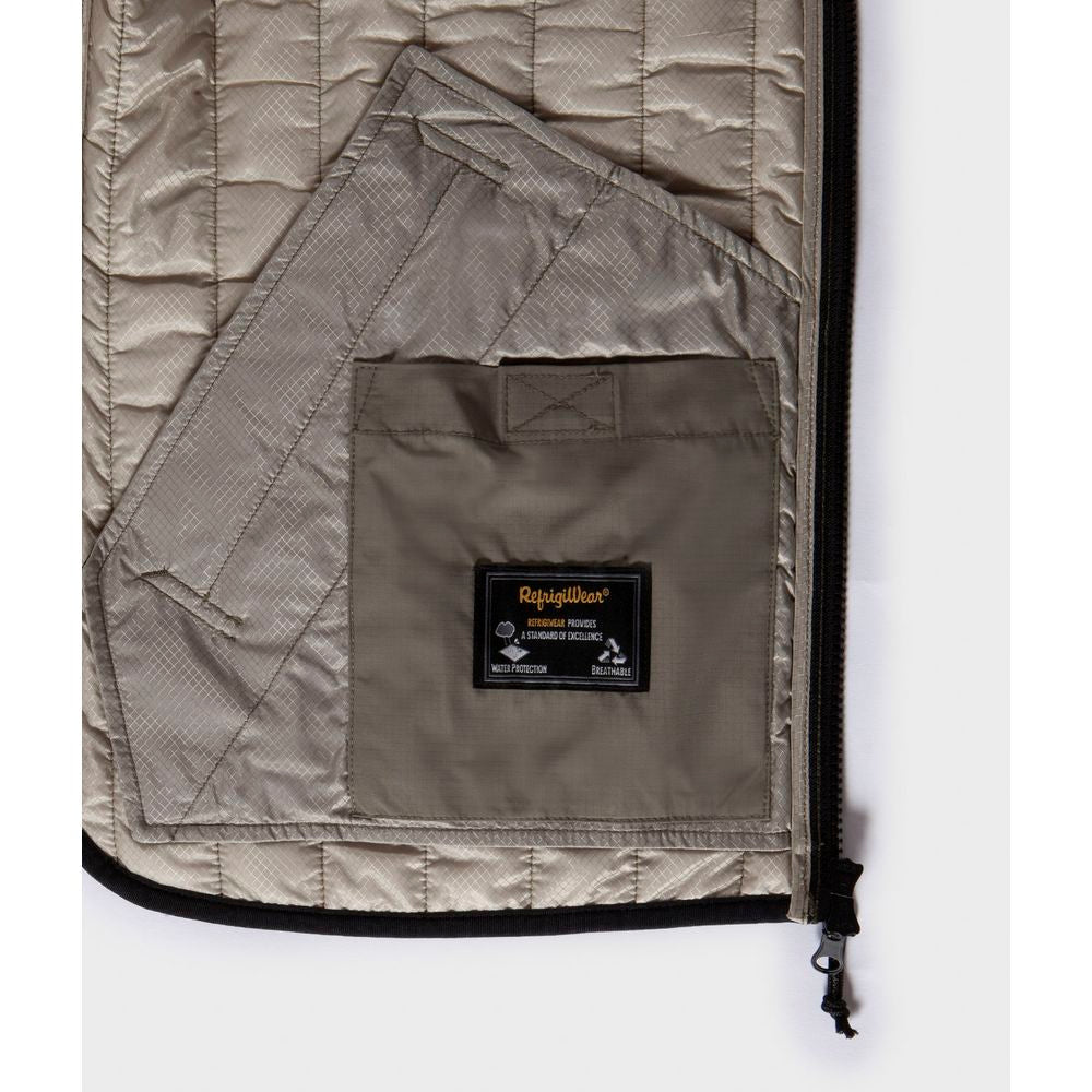 Refrigiwear Green Polyester Men Vest Refrigiwear