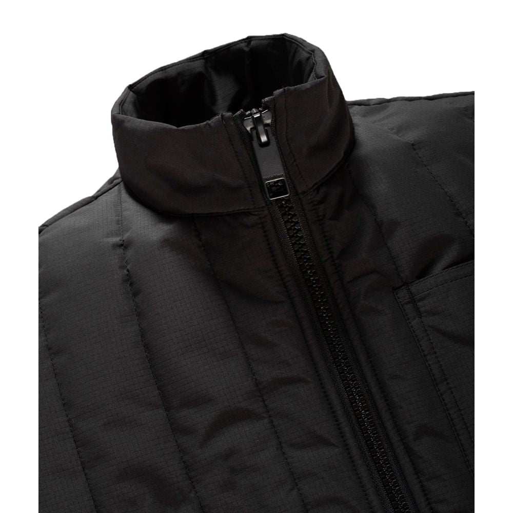 Refrigiwear Black Polyester Men's Quilted Vest Refrigiwear