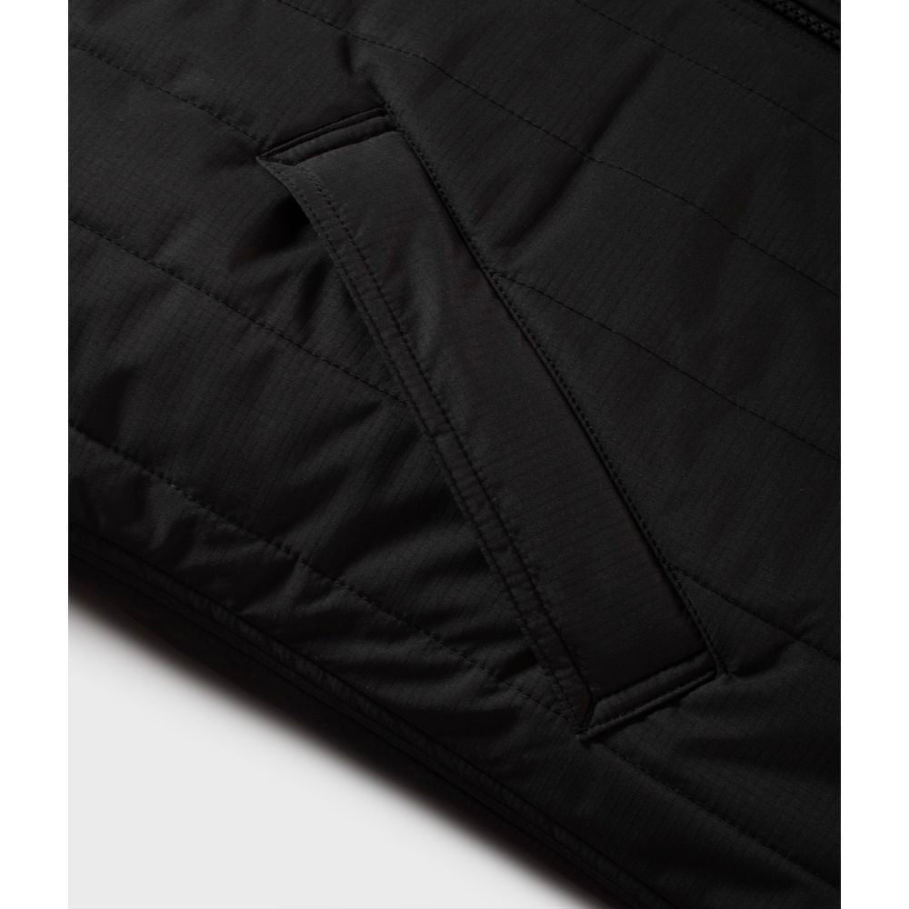 Refrigiwear Black Polyester Men's Quilted Vest Refrigiwear