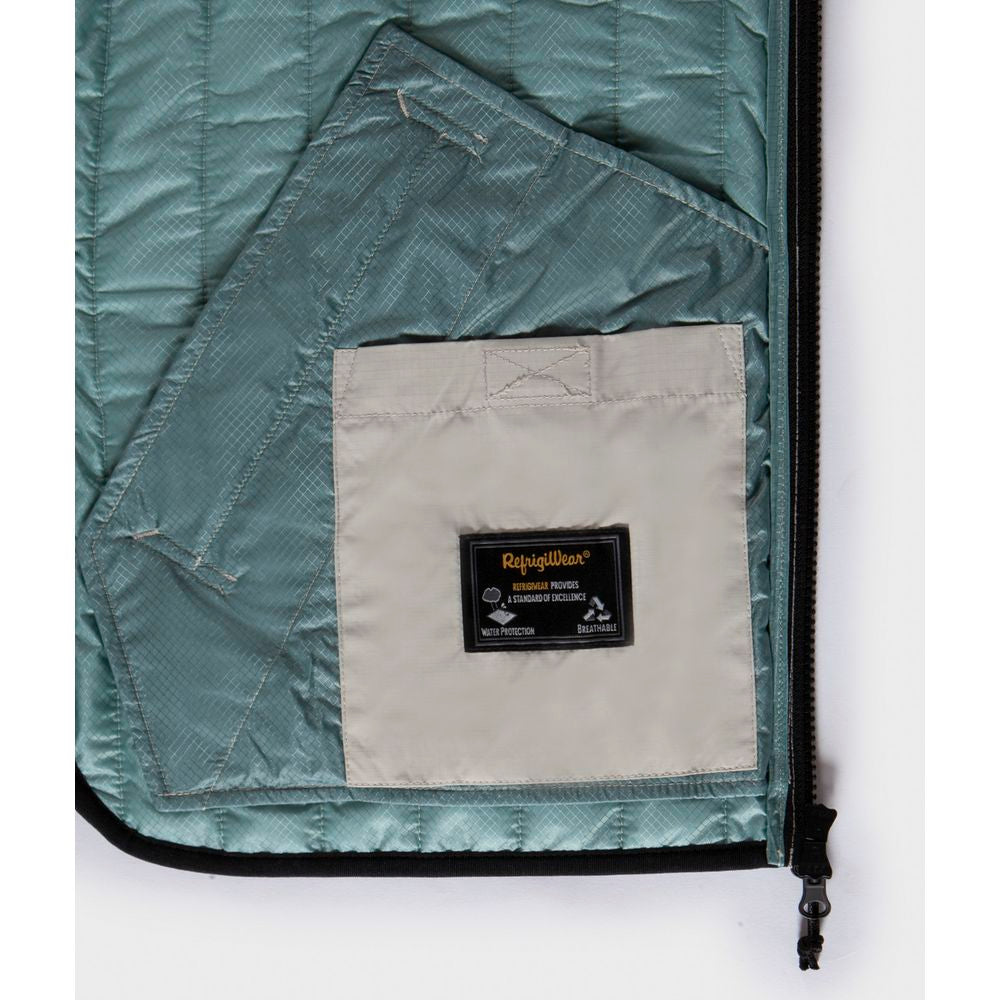 Refrigiwear Black Polyester Men's Quilted Vest Refrigiwear