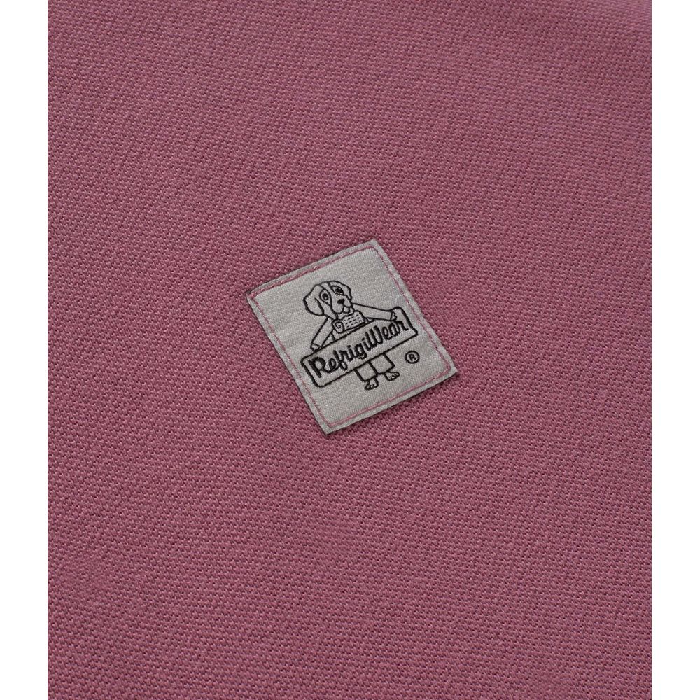 Refrigiwear Pink Cotton Polo Shirt Refrigiwear