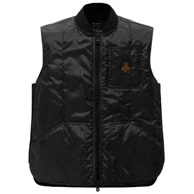 Refrigiwear Black Polyester Men Vest Refrigiwear