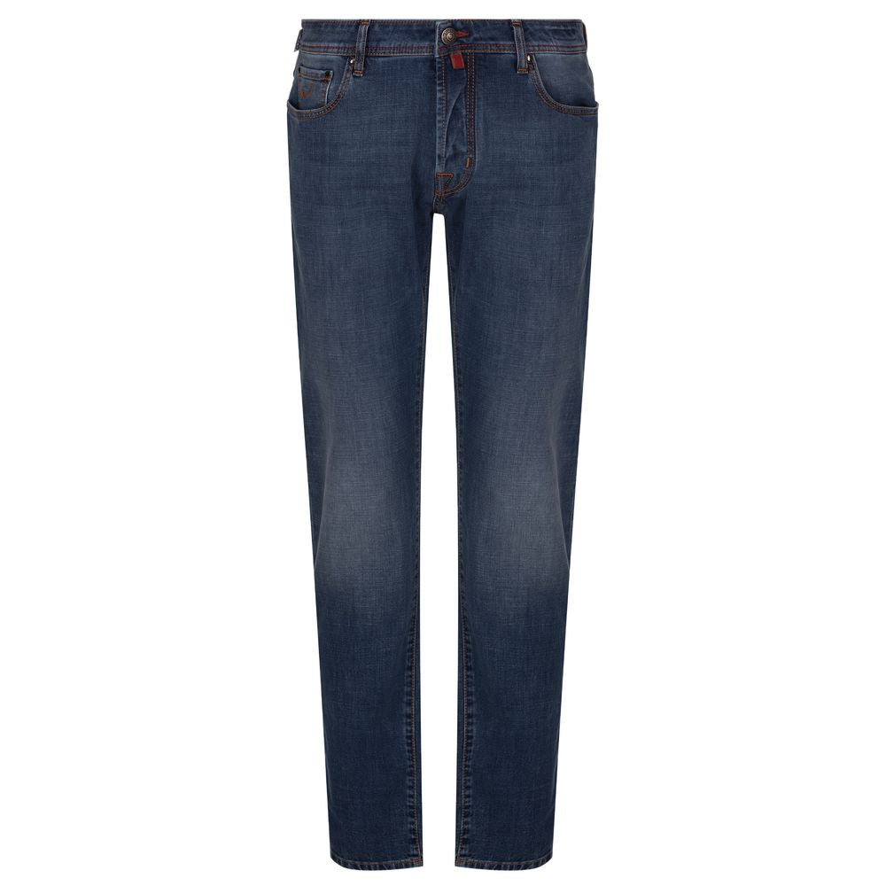 Jacob Cohen Blue Cotton Men's Slim Fit Jean Jacob Cohen