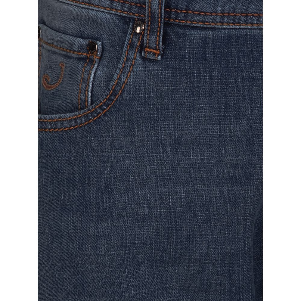 Jacob Cohen Blue Cotton Men's Jeans Jacob Cohen