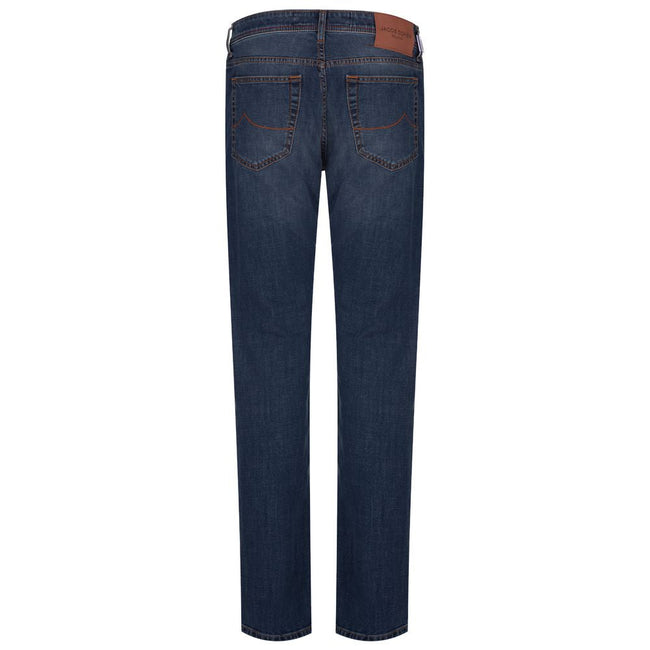 Jacob Cohen Blue Cotton Men's Slim Fit Jean Jacob Cohen