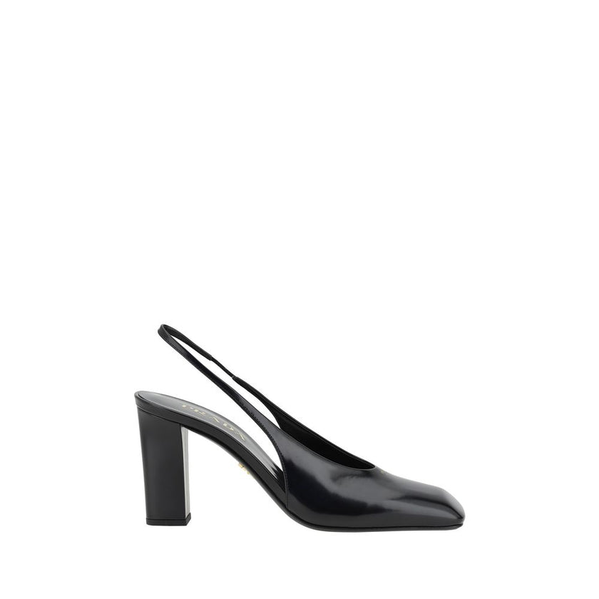 Prada Black Calf Leather Pumps Prada