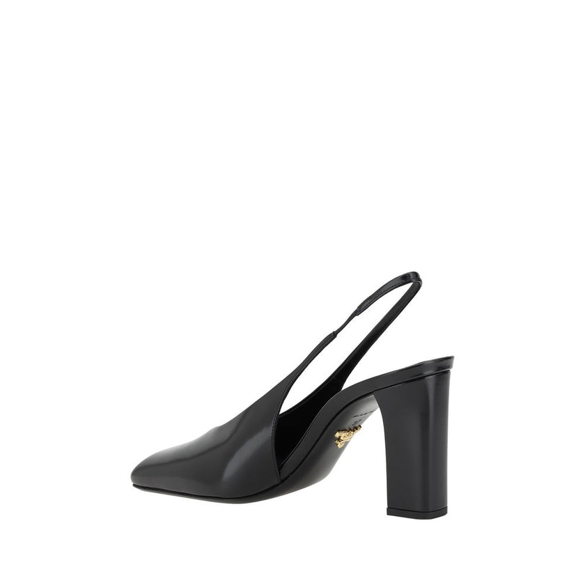Prada Black Calf Leather Pumps Prada