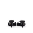 Dolce & Gabbana Black Cotton Sandal Dolce & Gabbana