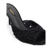Dolce & Gabbana Black Cotton Sandal Dolce & Gabbana