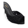 Dolce & Gabbana Black Cotton Sandal Dolce & Gabbana