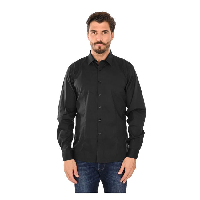 Ballantyne Black Cotton Men Shirt Ballantyne