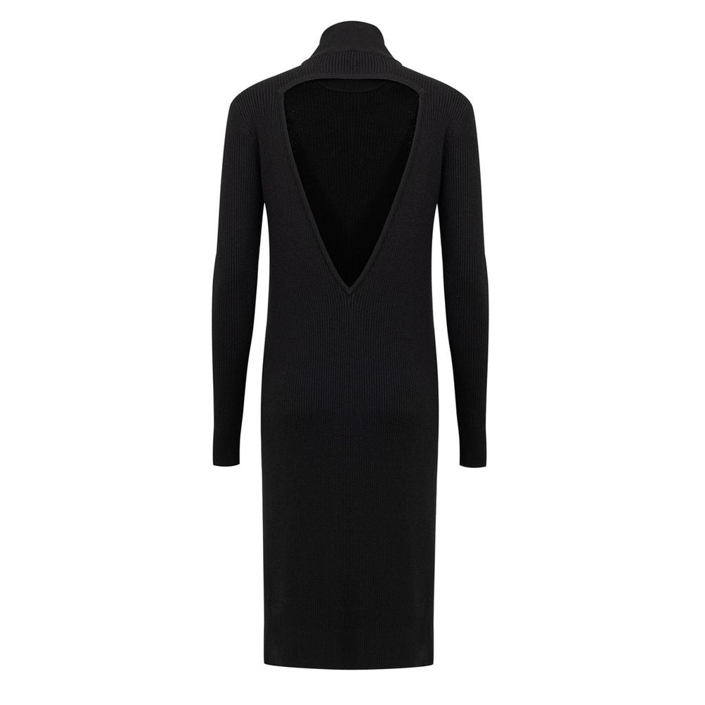 Bottega Veneta Black Wool Long Bottega Veneta