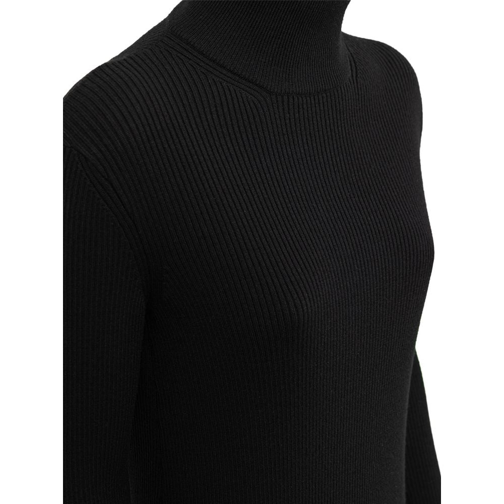 Bottega Veneta Black Wool Long Bottega Veneta
