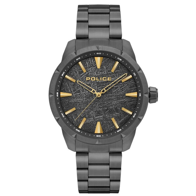 Police Black Stainless Steel Watch Police
