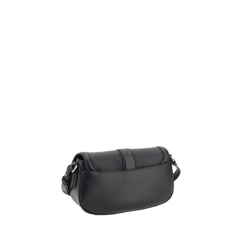 Alexander McQueen Black Calf Leather Bos Taurus Shoulder Bag Alexander McQueen