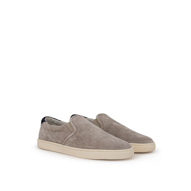 Brunello Cucinelli Beige Leather Sneaker Brunello Cucinelli