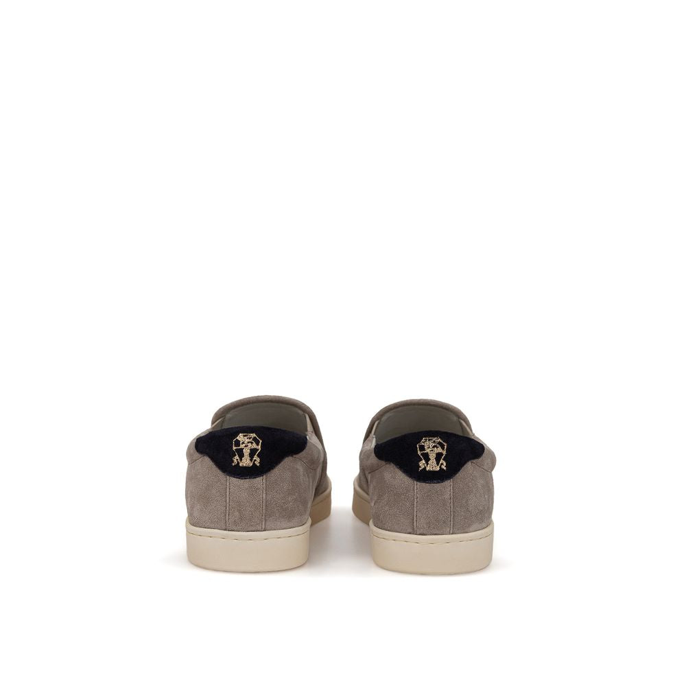 Brunello Cucinelli Beige Leather Sneaker Brunello Cucinelli