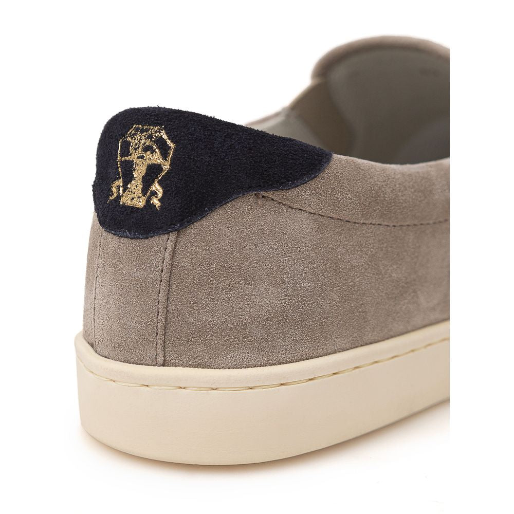 Brunello Cucinelli Beige Leather Sneaker Brunello Cucinelli