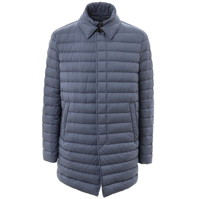 Herno Blue Polyester Jackets & Coat Herno