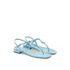 Miu Miu Blue Patent Leather Flip-Flop Sandal Miu Miu