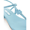 Miu Miu Blue Patent Leather Flip-Flop Sandal Miu Miu