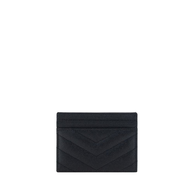 Saint Laurent Black Leather Card Holder Saint Laurent