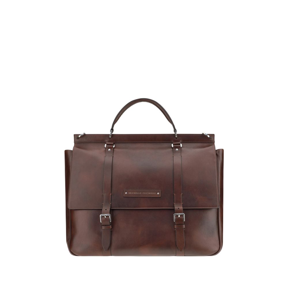 Brunello Cucinelli Leather Travel Bag Brunello Cucinelli