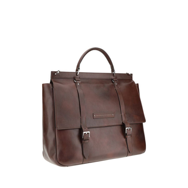 Brunello Cucinelli Leather Travel Bag Brunello Cucinelli
