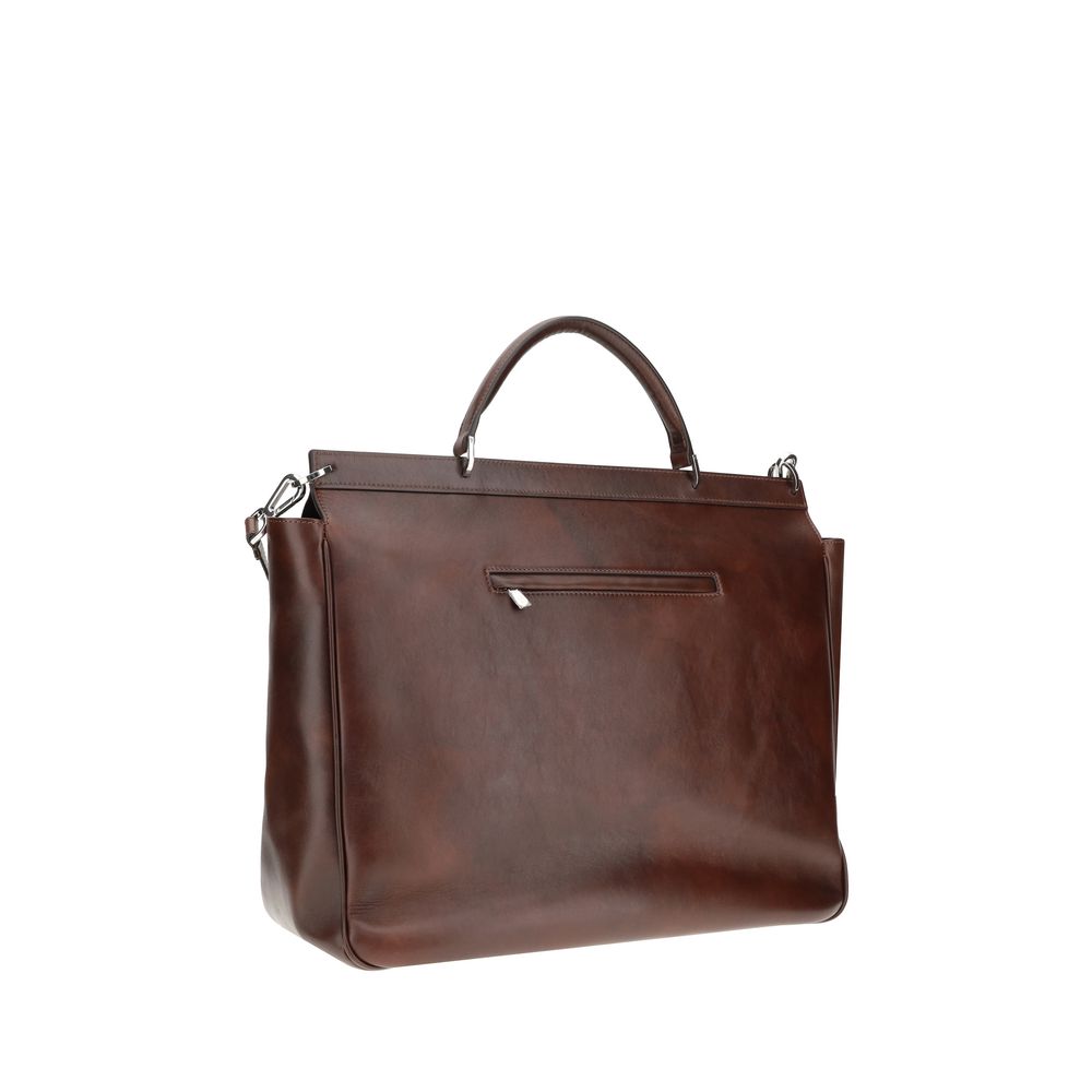 Brunello Cucinelli Leather Travel Bag Brunello Cucinelli