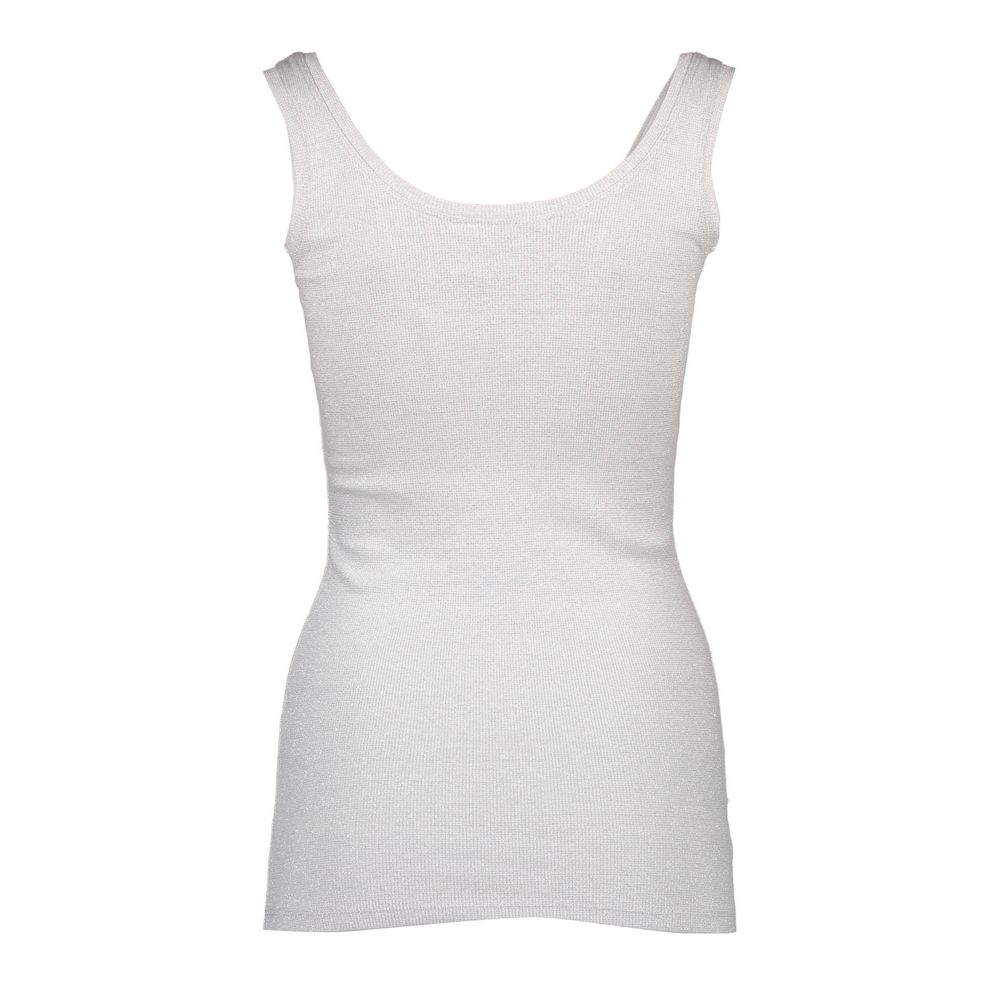 Silvian Heach White Cotton Women's Tank Top Silvian Heach