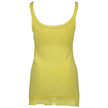Silvian Heach Yellow Cotton Womens Tank with Lace Detail Silvian Heach
