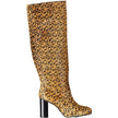 Tommy Hilfiger Beige Leather Women Boot Tommy Hilfiger