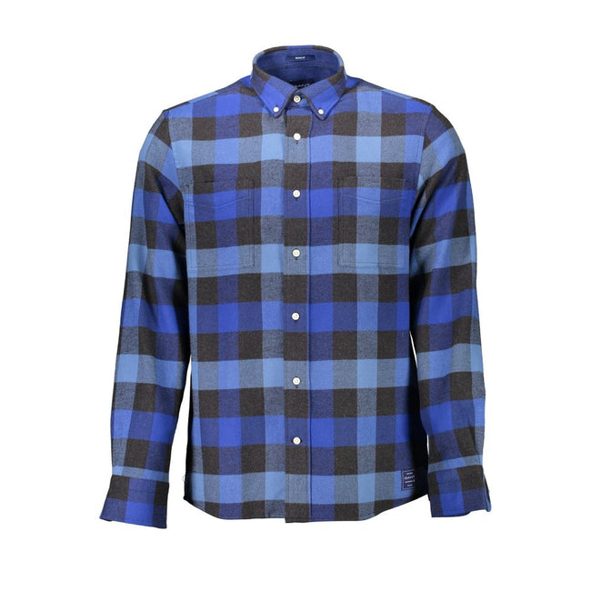 Gant Blue Cotton Men Shirt Gant