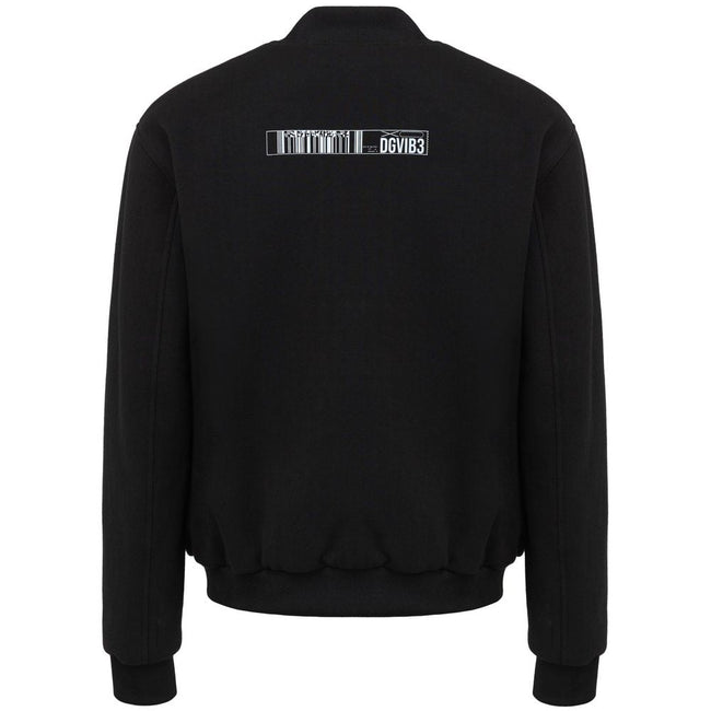 Dolce & Gabbana Black Viscose Jackets & Coat Dolce & Gabbana
