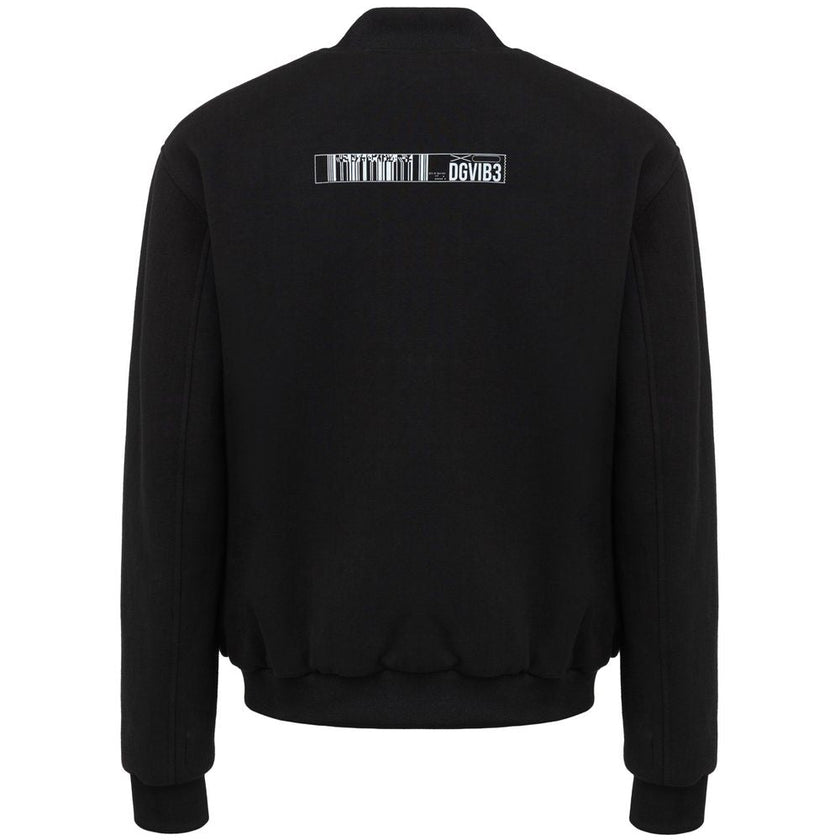 Dolce & Gabbana Black Viscose Bomber Dolce & Gabbana