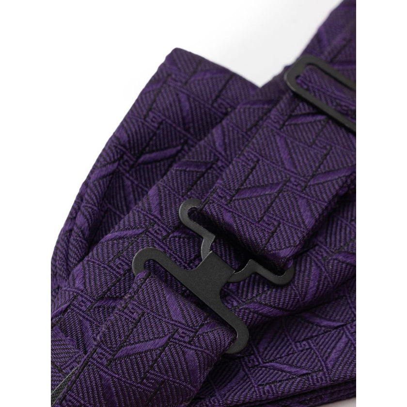 Dolce & Gabbana Purple Silk Bowtie Dolce & Gabbana