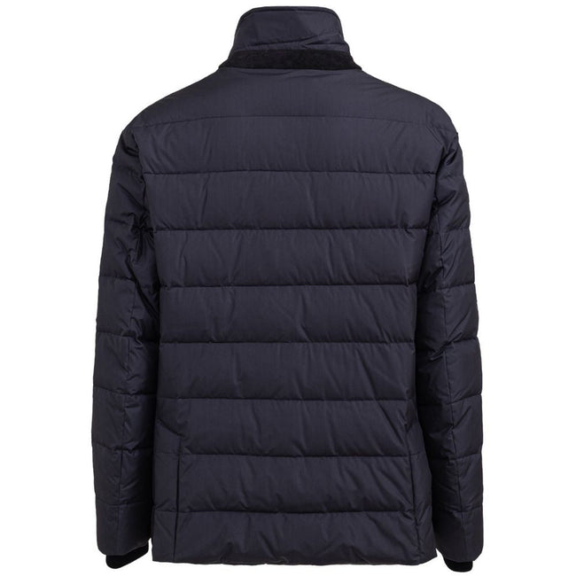 Dolce & Gabbana Blue Polyester Jackets & Coat Dolce & Gabbana
