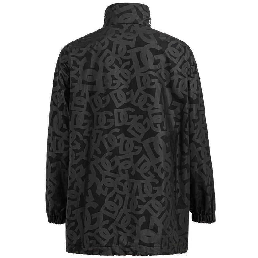 Dolce & Gabbana Black Polyester Shell Jacket Dolce & Gabbana