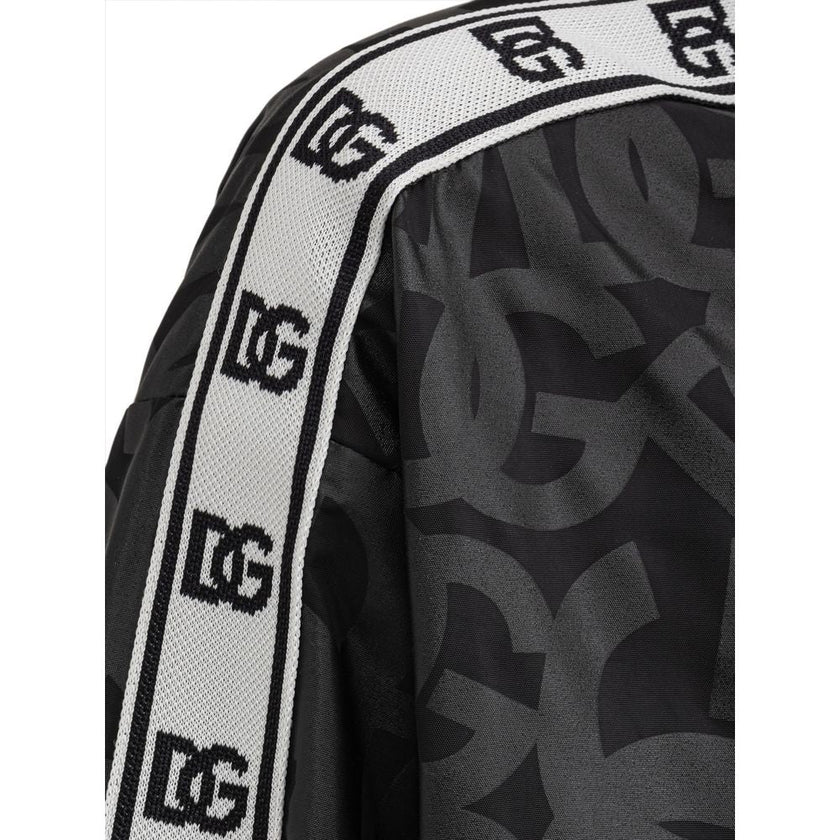 Dolce & Gabbana Black Polyester Shell Jacket Dolce & Gabbana