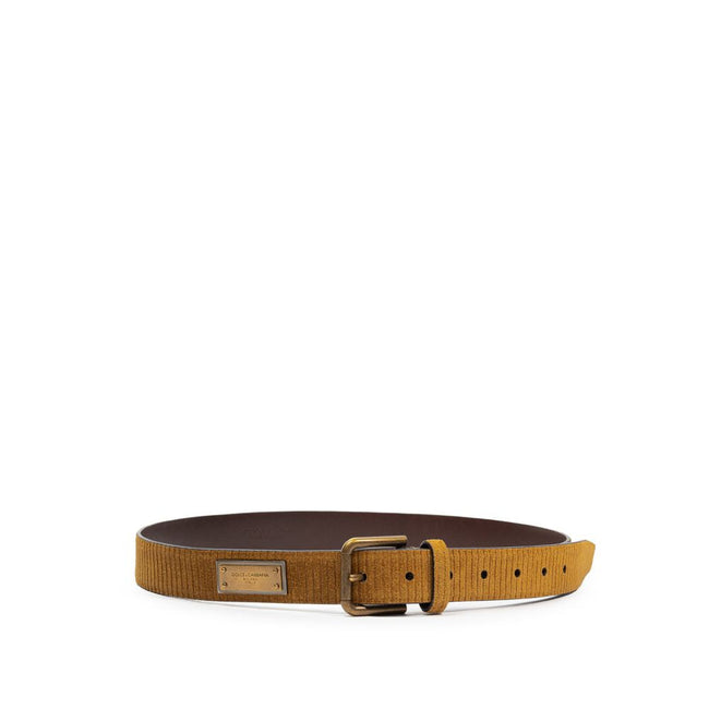 Dolce & Gabbana Brown Leather Belt Dolce & Gabbana