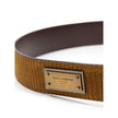 Dolce & Gabbana Brown Leather Belt Dolce & Gabbana