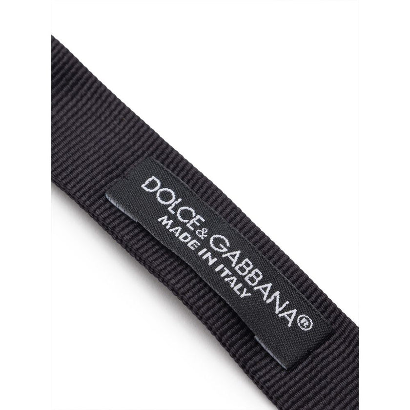 Dolce & Gabbana Black Silk Bowtie Dolce & Gabbana