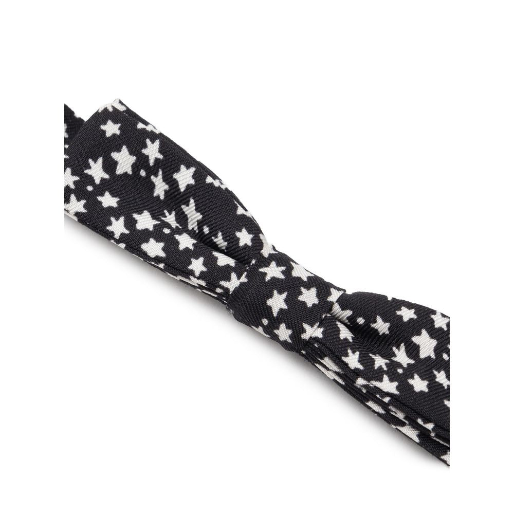 Dolce & Gabbana Black Silk Bowty Dolce & Gabbana
