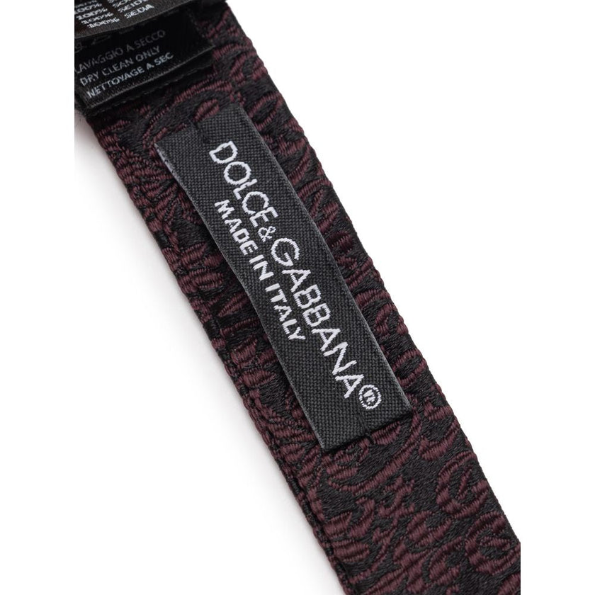 Dolce & Gabbana Black Silk Bowtie Dolce & Gabbana