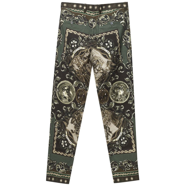 Dolce & Gabbana Green Cotton Pant Dolce & Gabbana