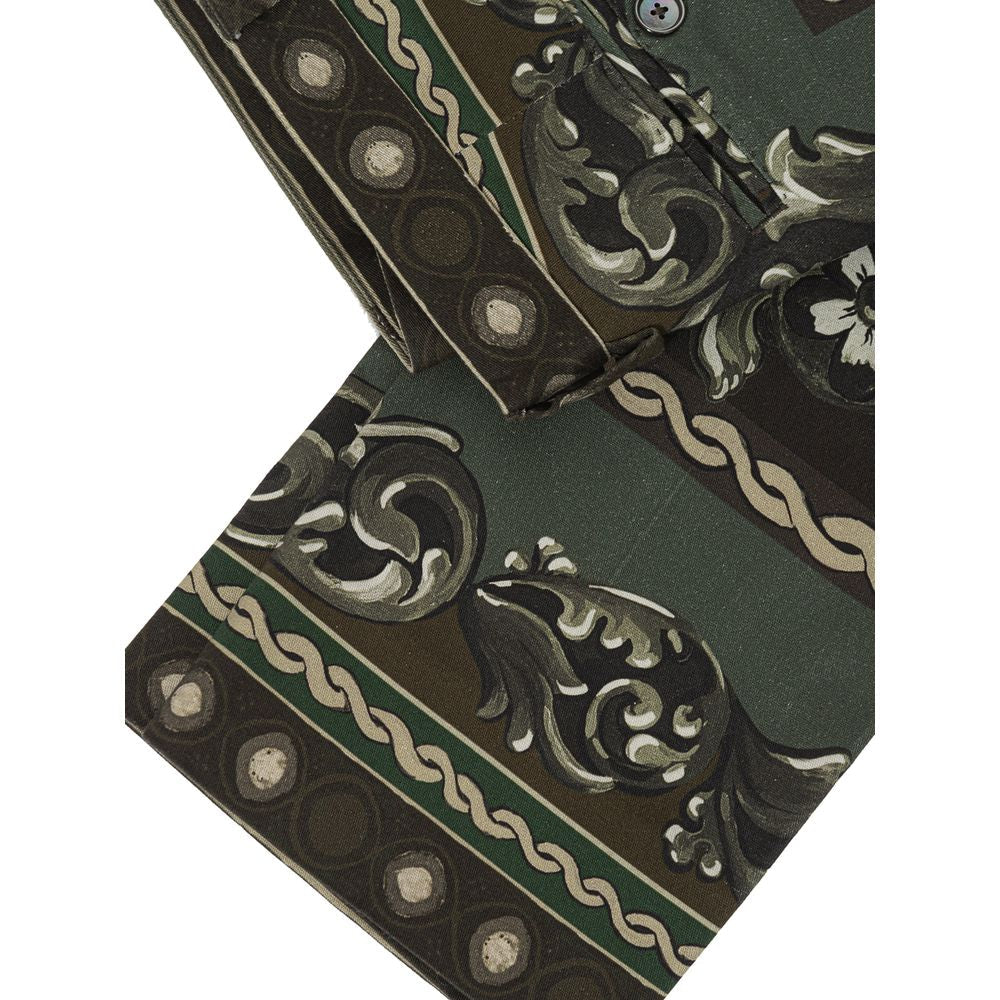 Dolce & Gabbana Green Cotton Pant Dolce & Gabbana